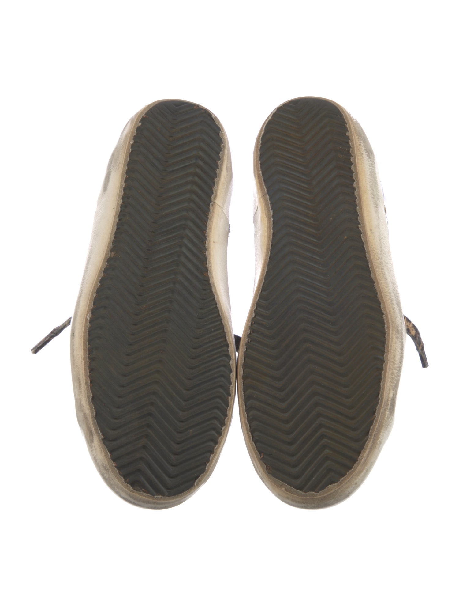 Golden Goose Leather Printed Sneakers